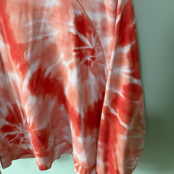 Secret Treasures Orange and White Tie-Dye Sweatshirt Size Extra Large - Picture 3 of 8